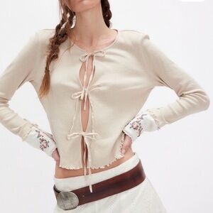 Free people dipped in floral shirt